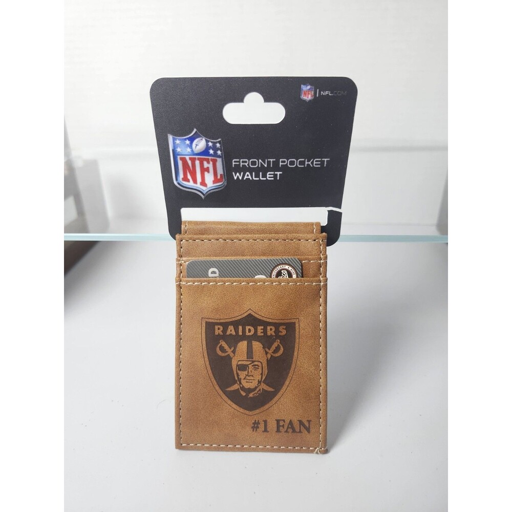 Raiders Front Pocket Laser Etched Wallet